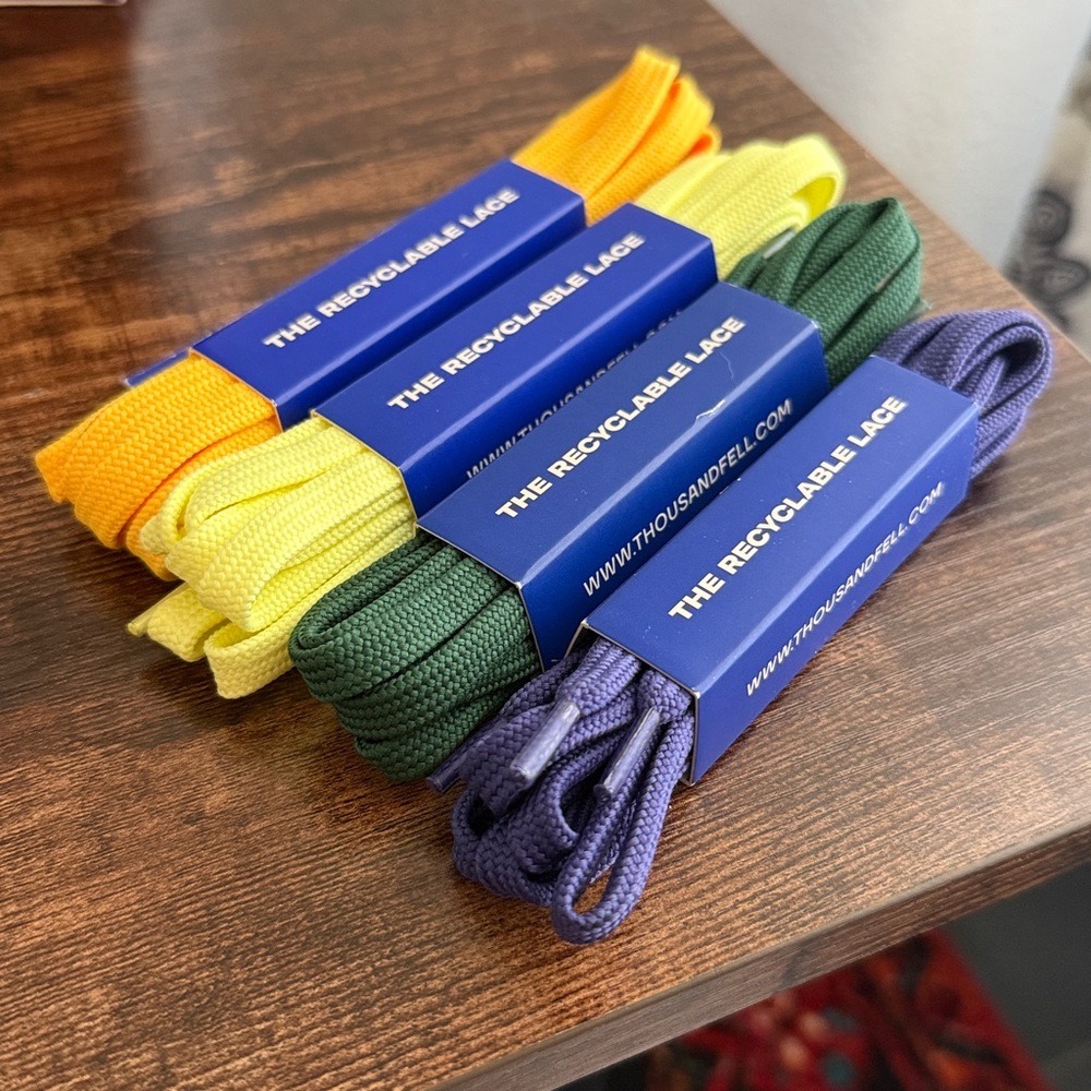NWT Thousand Fell 100% Recycled rPET Shoe Laces